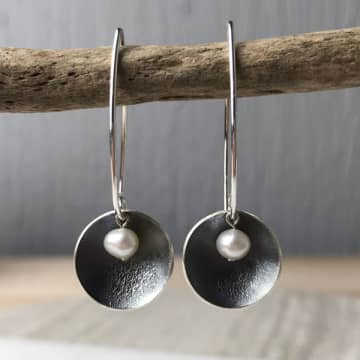 Lindsay Mcdowall Jewellery Oyster Earrings In Metallic