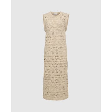 Anorak Minimum Sirah Brown Rice Crochet Dress