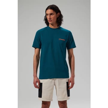 Berghaus Mens Mtn Silhouette Short Sleeve T Shirt In Blue