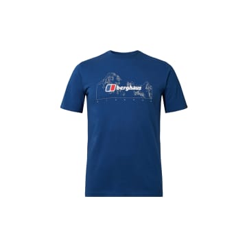 Berghaus Mens Mtn Width Short Sleeve T Shirt In Blue