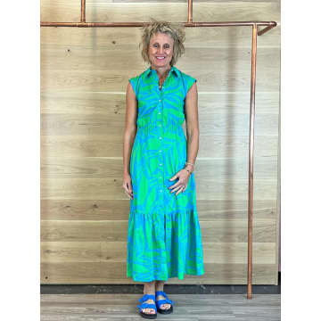 Emme Marella Timbro Dress Turquoise In Blue