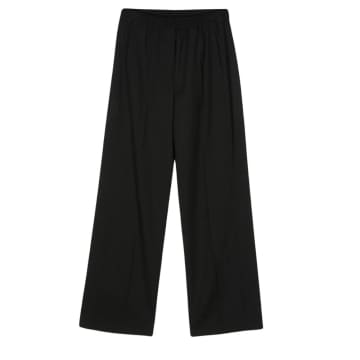 Paul Smith Womenswear Elasticated Waistband Trousers In Black