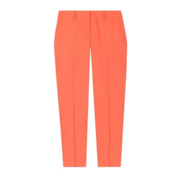 Paul Smith Womenswear Wool Hopsack Trousers In Orange