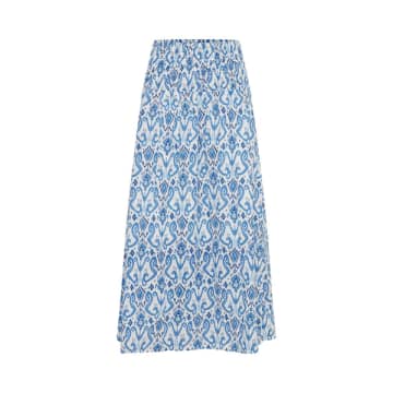 B.young Elsano Skirt In Vista Blue Mix