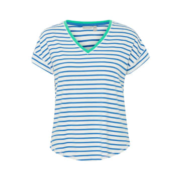 Fransa Feporsi T-shirt In Beaucoup Blue Mix