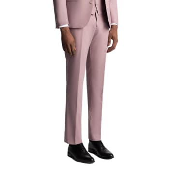 Remus Uomo Pink Massa Suit Trousers