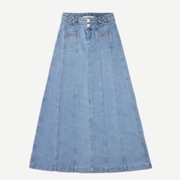 Seventy + Mochi Willow Skirt Rodeo Vintage In Blue