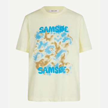 Samsoe & Samsoe Sadalila T Shirt Pear Sorbet In Yellow