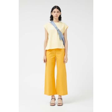 Compañía Fantástica Rohi Straight Suit Trousers In Yellow