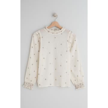 Indi And Cold All Over Embroidered Top In Neutral
