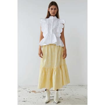 Stella Nova Handel My Top In Embroidery Anglaise Top In White