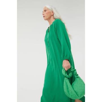 Compañía Fantástica Companie Fantastica Long Tunic Dress Maxi In Green