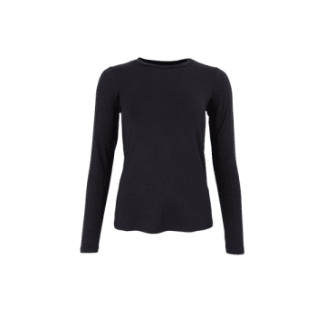 Black Colour Karla Long Sleeve T-shirt In Black