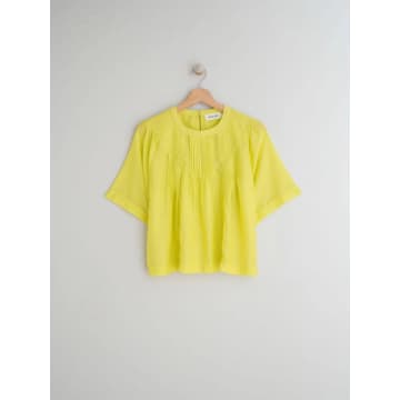 Indi And Cold Fluorescent Blouse In Yellow