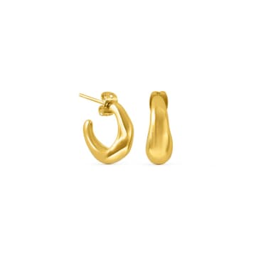Formation Jewellery Tidal Hoops In Gold