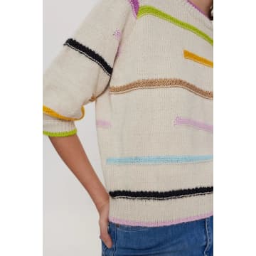 Numph Iga Birch Sweater In Multi