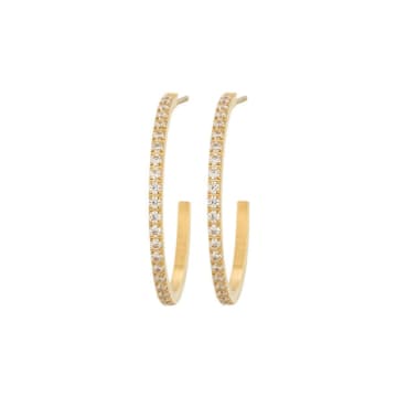 Edblad Glow Creoles Mini L Earrings In Gold
