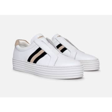 Philip Hog Leather May Trainer In White