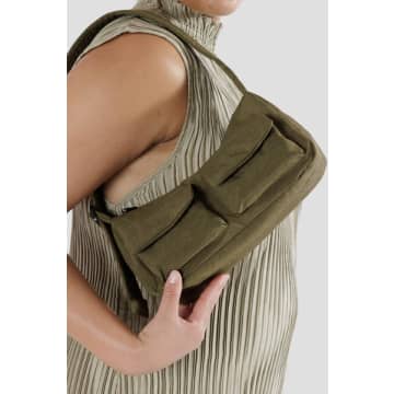 Baggu Seaweed Cargo Shoulder Bag In Brown