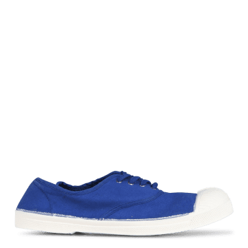 Bensimon Electric Blue Lace Up Tennis Womens Shoes