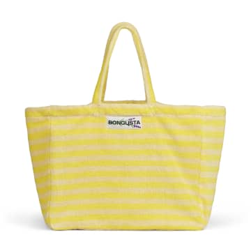 Bongusta Naram Weekend Bag, Pristine & Neon Yellow