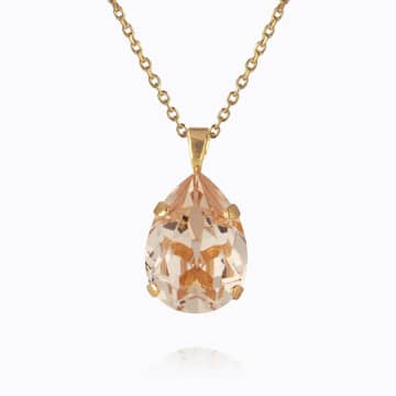 Shop Caroline Svedbom Mini Drop Necklace Gold Silk