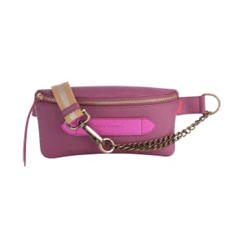 Marie Martens Coachella Belt Bag Violine Leather In Purple