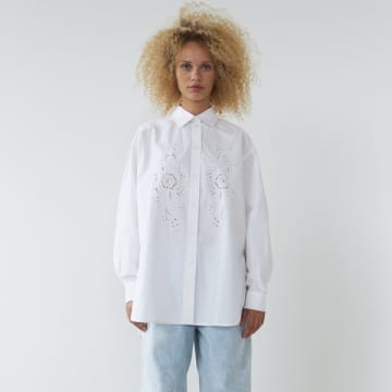 Stella Nova Embroidery Anglais Shirt In White