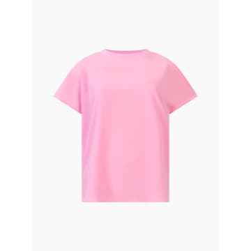 French Connection Crepe Light Crew Neck Top | Aurora Pink