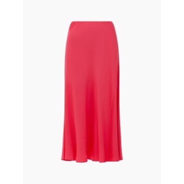 French Connection Ennis Satin Midaxi Slip Skirt | Azalea In Pink