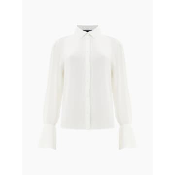 French Connection Cecile Crepe Shirt | Summer White
