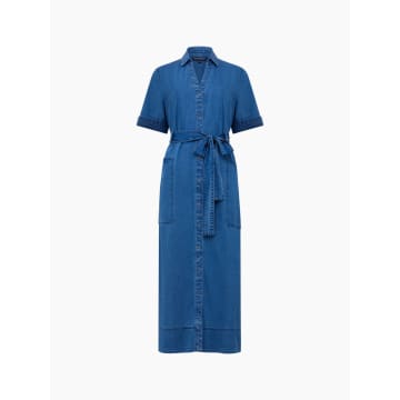 French Connection Zaves Chambray Denim Dress | Light Vintage In Blue