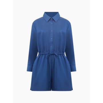 French Connection Bodie Blend Playsuit | Midnight Blue
