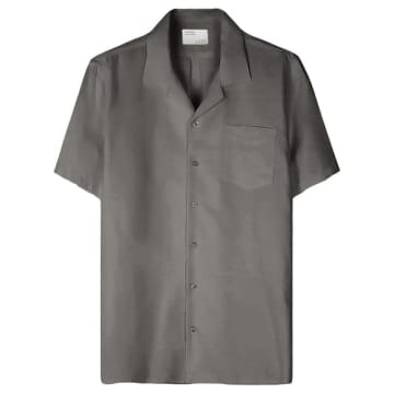 Colorful Standard Linen Short Sleeved Shirt Storm Grey
