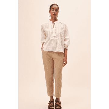 Suncoo Woven Blouse Leony From  In White