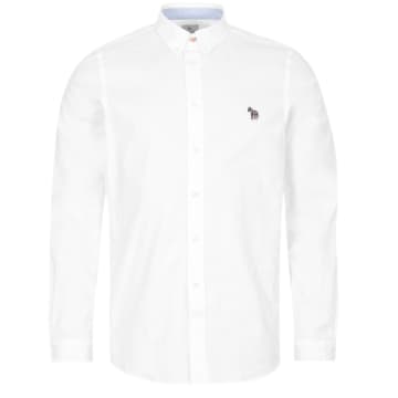 Ps By Paul Smith Ps Paul Smith Zebra Oxford Shirt In White