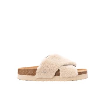 Shepherd Of Sweden Elsa Sheepskin Sandals Cream In Neutrals