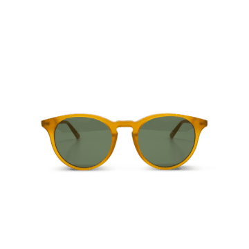 Messyweekend Sunglasses New Depp In Amber W. Green Lenses