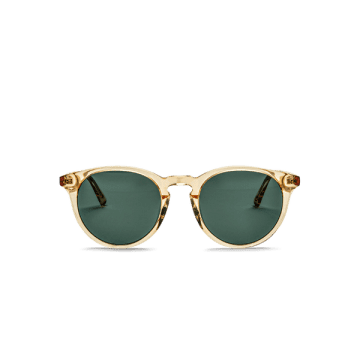 Messyweekend Sunglasses New Depp In Champagne Clear W. Green Lenses In Gray