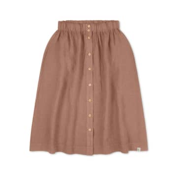 Matona Rosewood Midi Skirt In Neutral