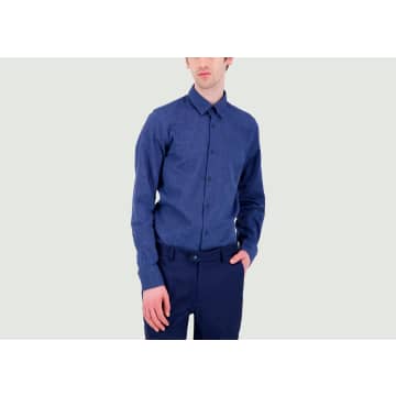 Jagvi Rive Gauche Linen Shirt In Blue
