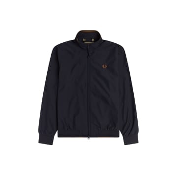 Fred Perry Brentham Jacket Navy In Blue