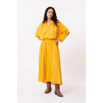 Frnch Calista Mango Skirt In Yellow