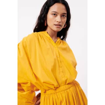 Frnch Effie Mango Shirt In Yellow