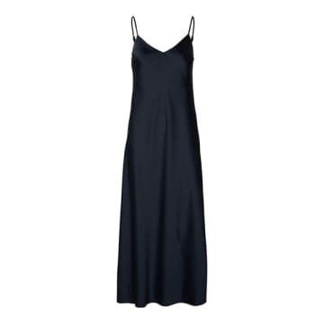 Selected Femme Lena Slip Maxi Dress In Black