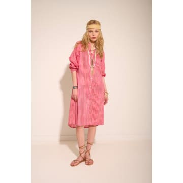 Mkt Studio Ringo Striped Dress In Pink