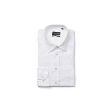 Sand Copenhagen State Soft L/s Linen Shirt White