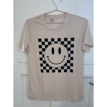 Every Thing We Wear Etww Smiley Face T-shirt Apricot White