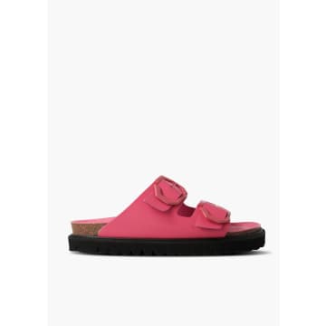Genuins Galia Leather Sandal In Pink