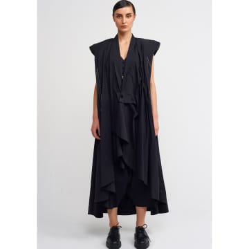 Shop New Arrivals Nu Sleeveless Coat With Dipped Hem